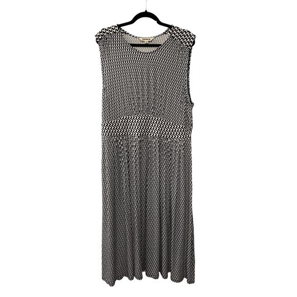 NEW! Boden 16/18 Thea Sleeveless Midi Dress $170 Stretch Jersey Sleeveless Navy - Picture 2 of 12